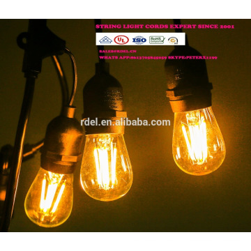 SL-08 STRING LIGHTS CORDS SETS decorativo ao ar livre luzes da corda LED BULBS UL CSA